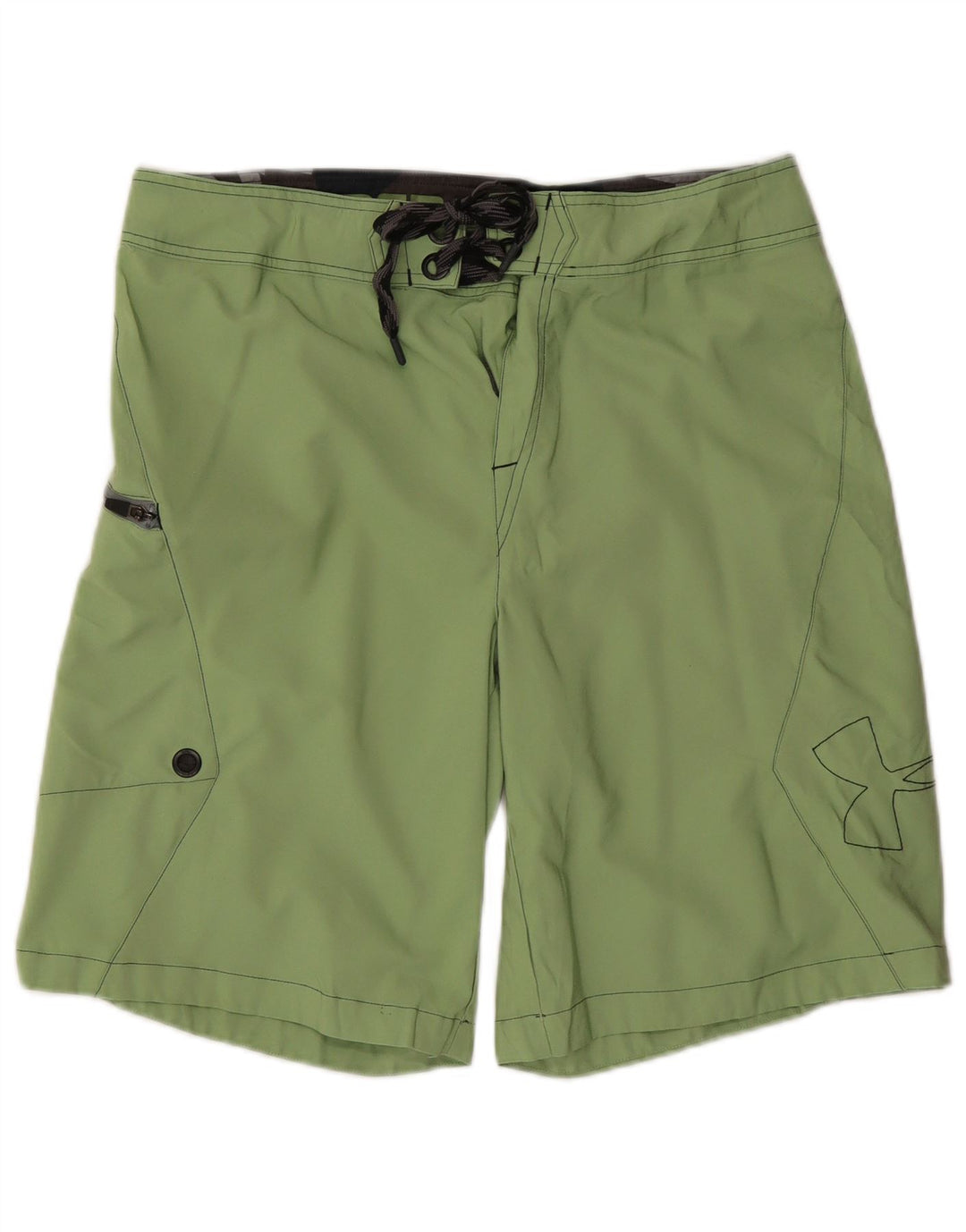 Pantaloncini da bagno con grafica da uomo UNDER ARMOUR Large in poliestere verde