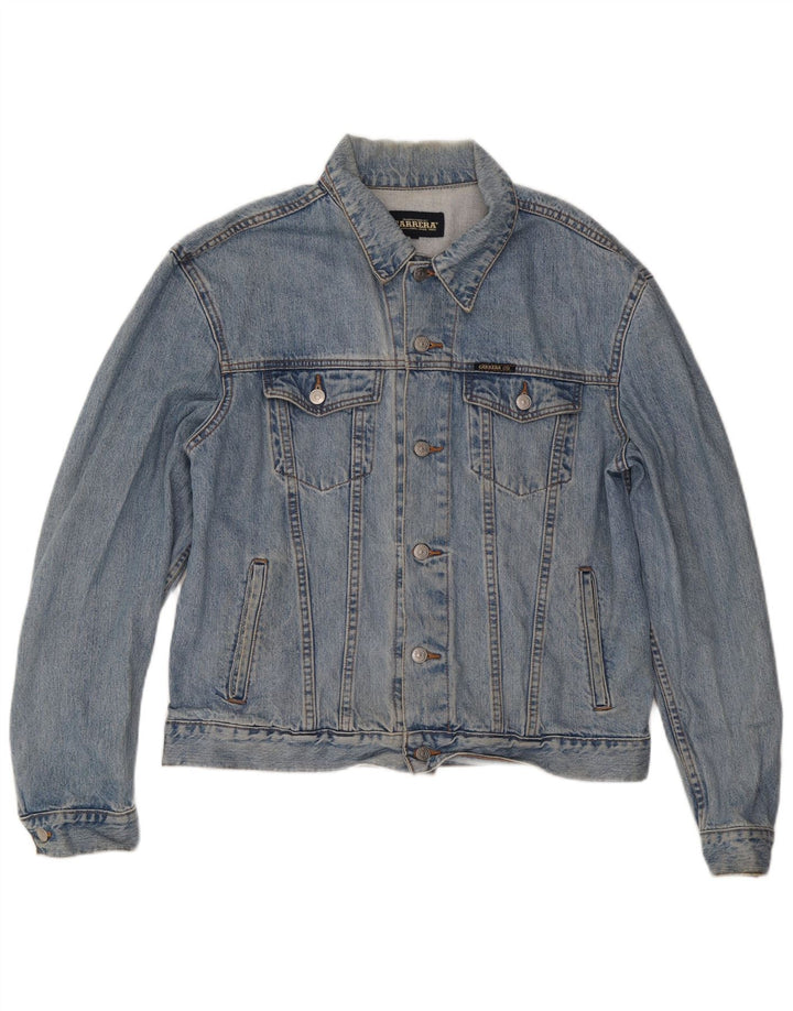 Giacca di jeans da uomo Carrera UK 40 grande cotone blu