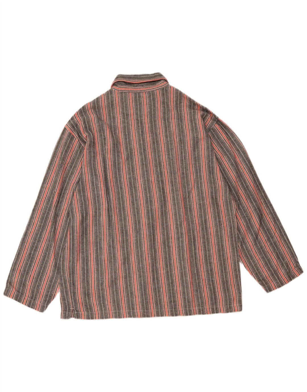 CALVIN KLEIN Camicia ampia da uomo piccola in cotone a righe grigie