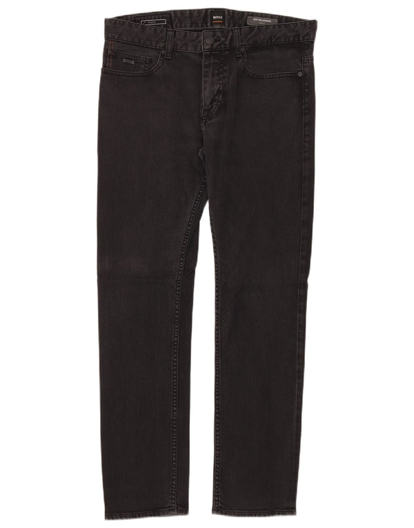 Jeans slim da uomo HUGO BOSS Delaware W32 L30 cotone nero