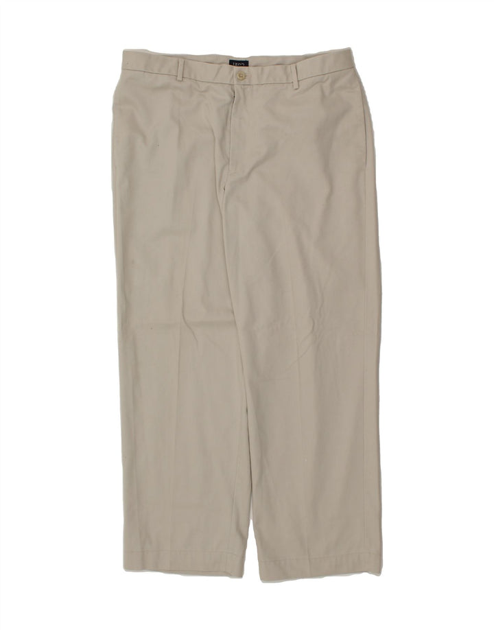 IZOD Mens Straight Chino Trousers W36 L29 Grey Cotton Vintage Izod and Second-Hand Izod from Messina Hembry 