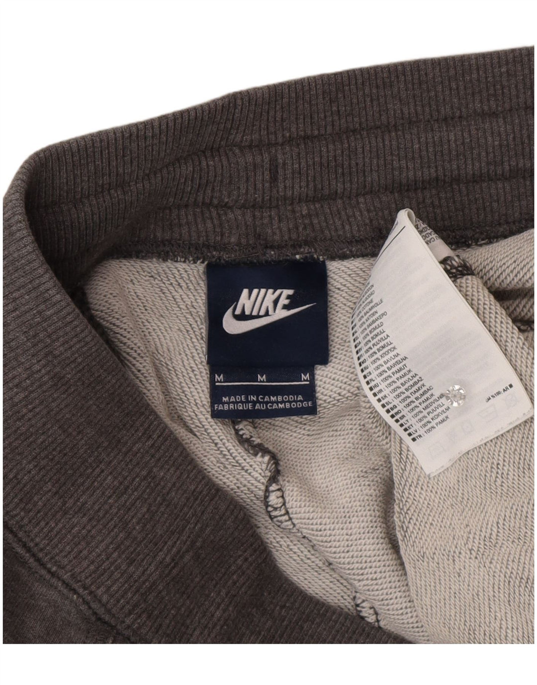 NIKE Pantaloni da tuta da uomo Joggers in cotone grigio medio