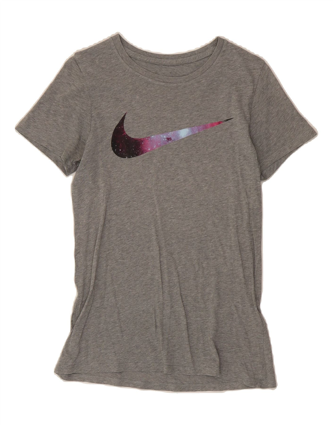 NIKE Womens Graphic T-Shirt Top UK 12 Medium Grey Cotton Vintage Nike and Second-Hand Nike from Messina Hembry 