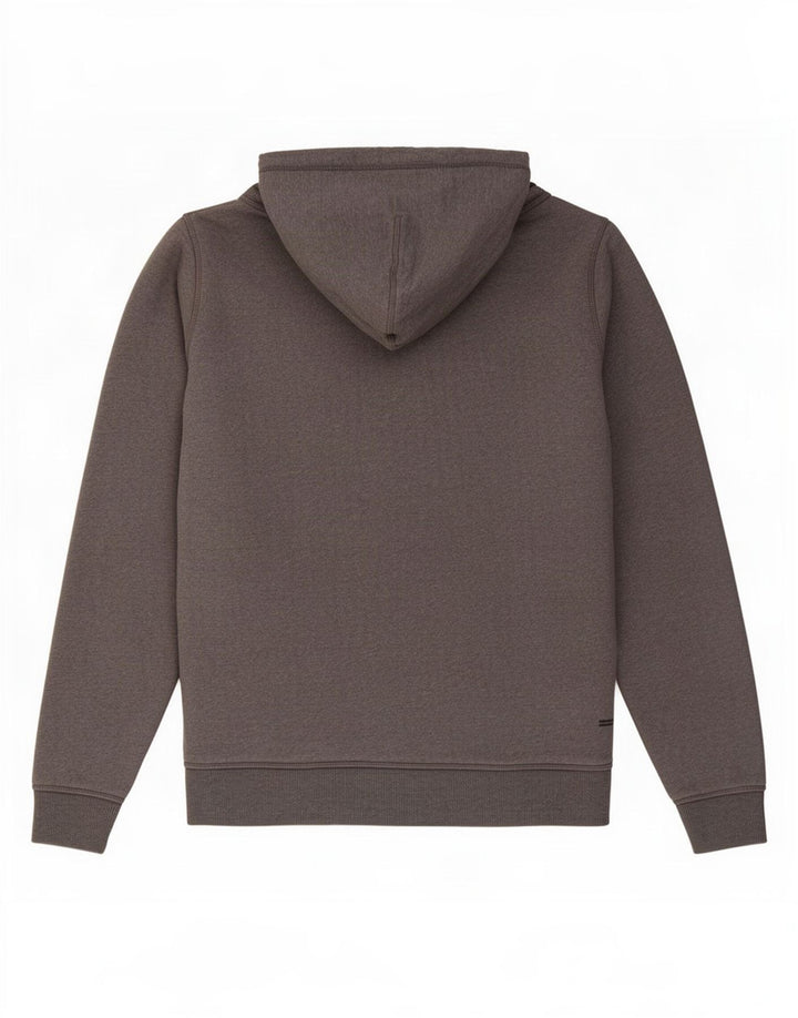 Maglione con cappuccio e zip da uomo Fat Face in cotone grigio medio