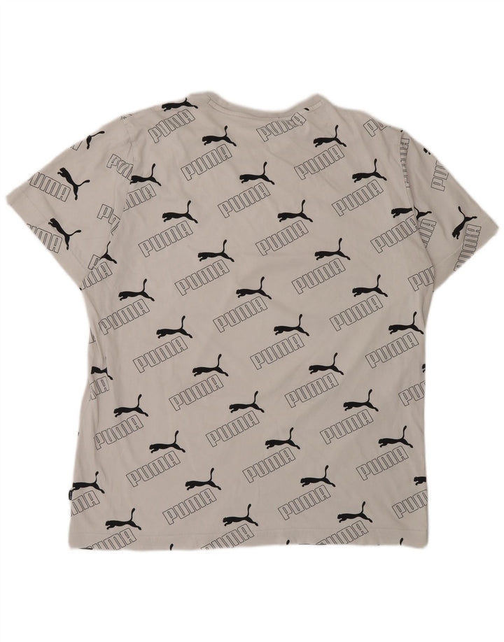 T-shirt grafica da uomo Puma Large bianca