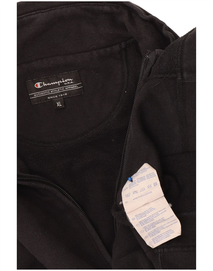 Giacca da tuta da uomo Champion XL in cotone nero