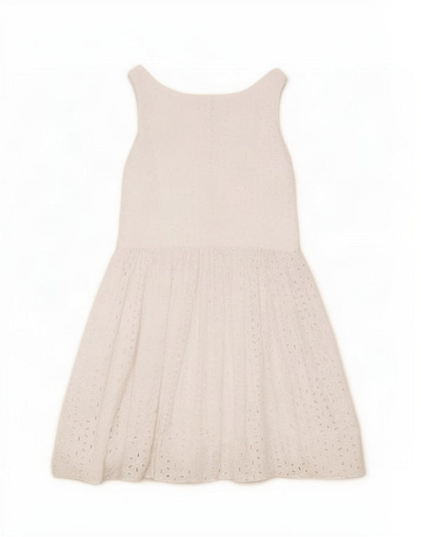 Abito a trapezio senza maniche per ragazze Polo Ralph Lauren 11-12 anni floreale bianco