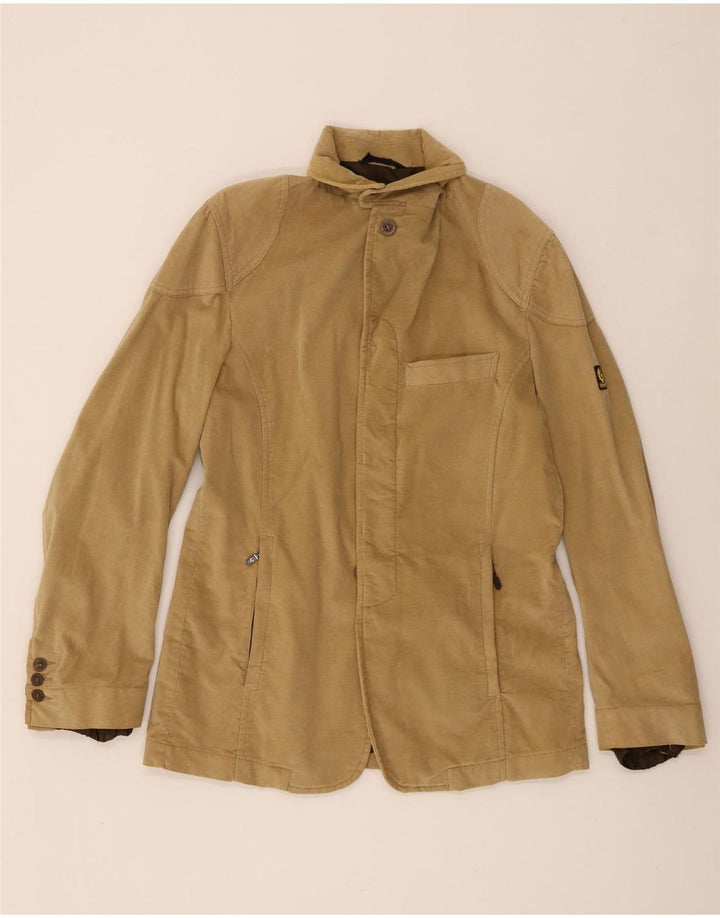 Giacca blazer da uomo Belstaff UK 36 piccola in cotone beige