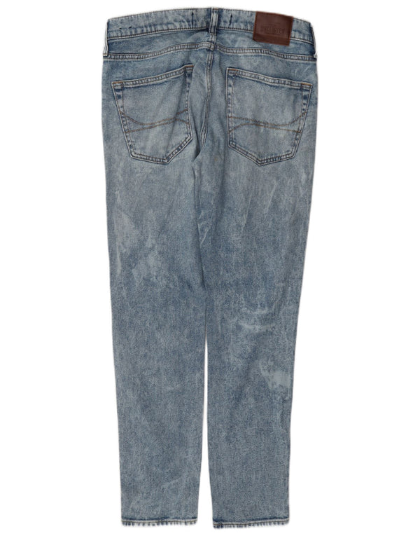 Jeans Hollister da donna super skinny effetto invecchiato W32 L30 cotone blu