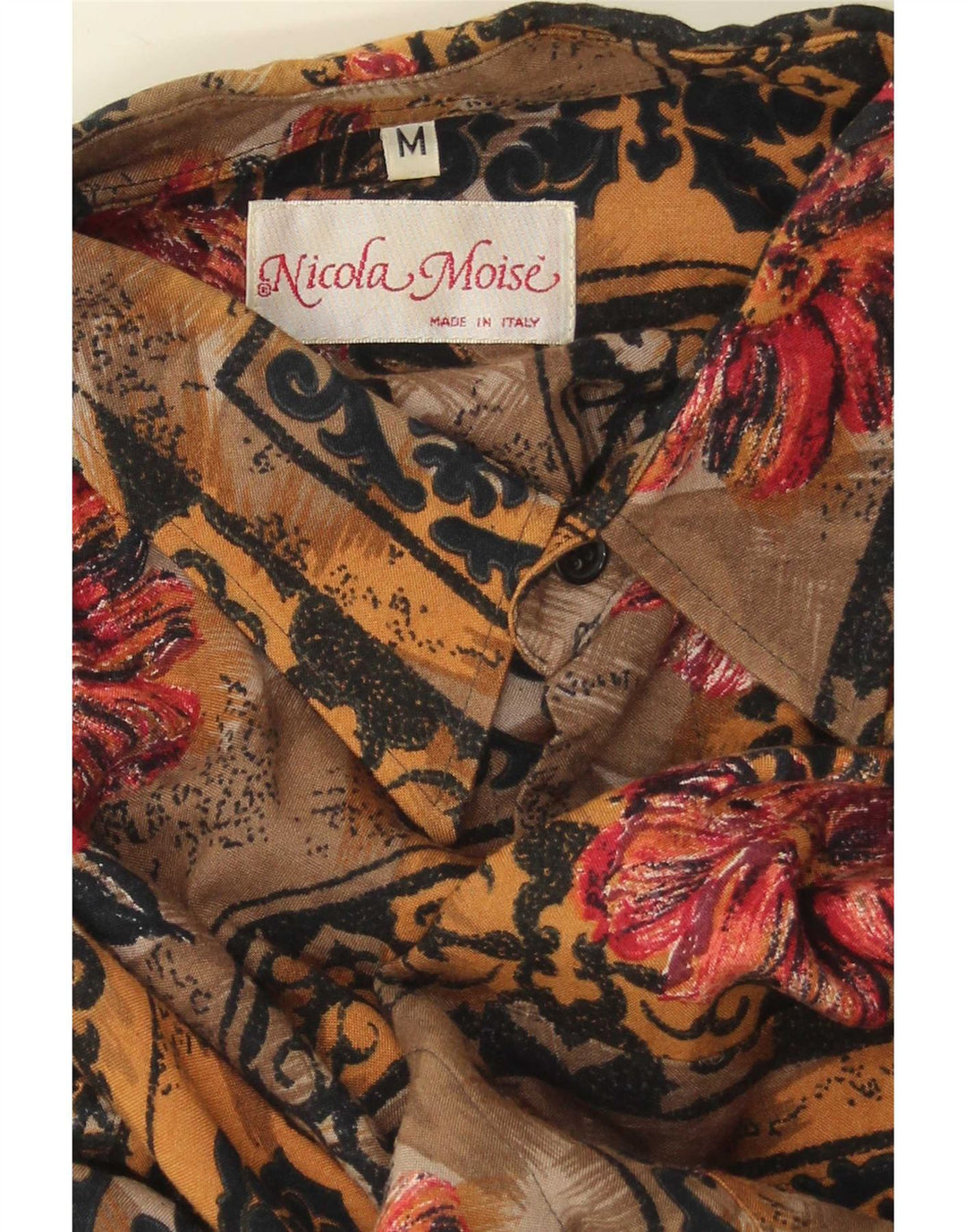 Camicia vintage da uomo patchwork medio multicolore