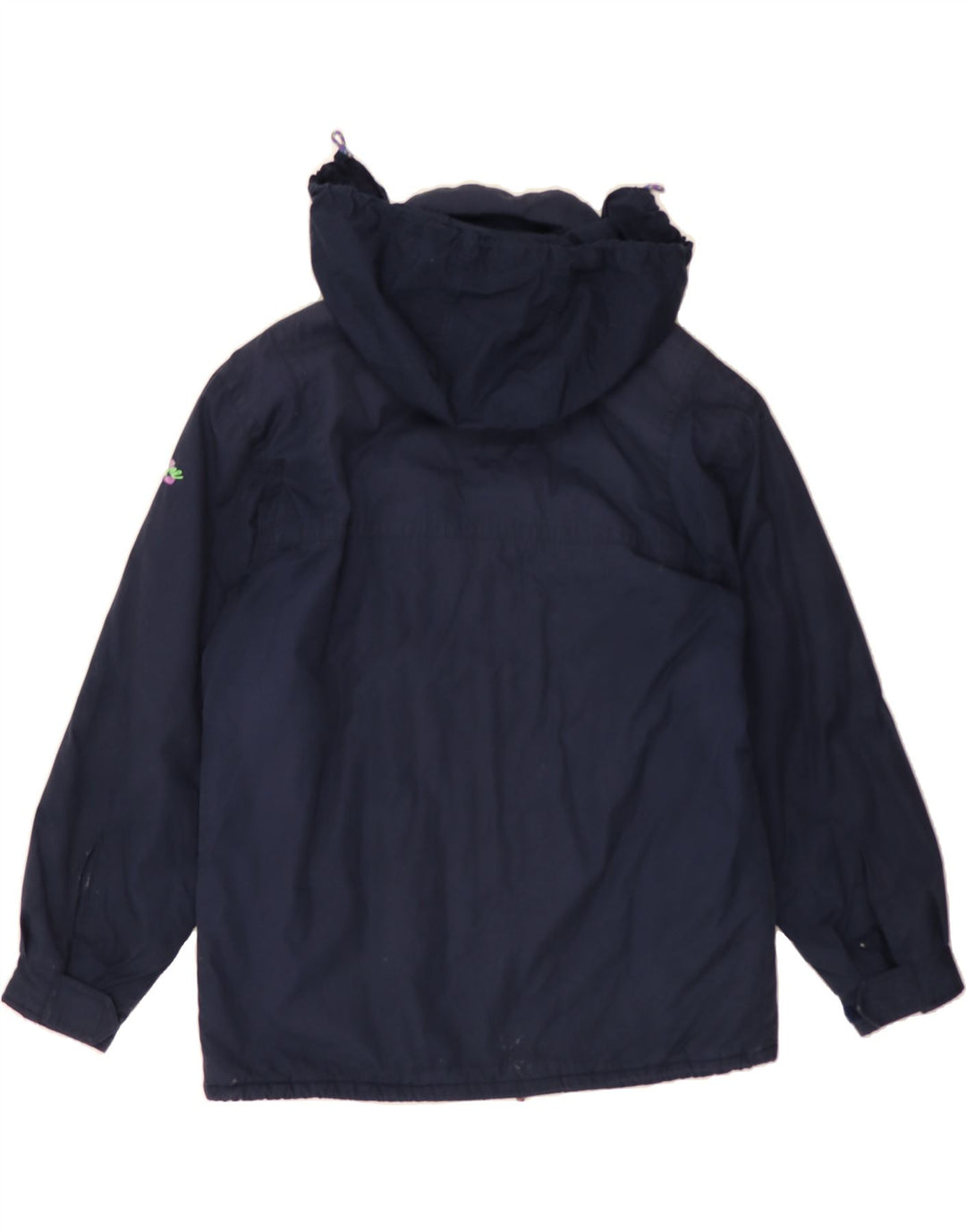 FILA Mens Hooded Windbreaker Jacket UK 42 XL Navy Blue Polyester Vintage Fila and Second-Hand Fila from Messina Hembry 