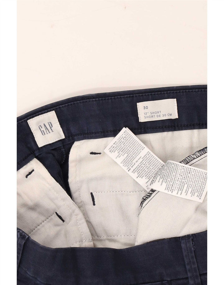 Pantaloncini chino da uomo Gap W30 cotone blu navy medio