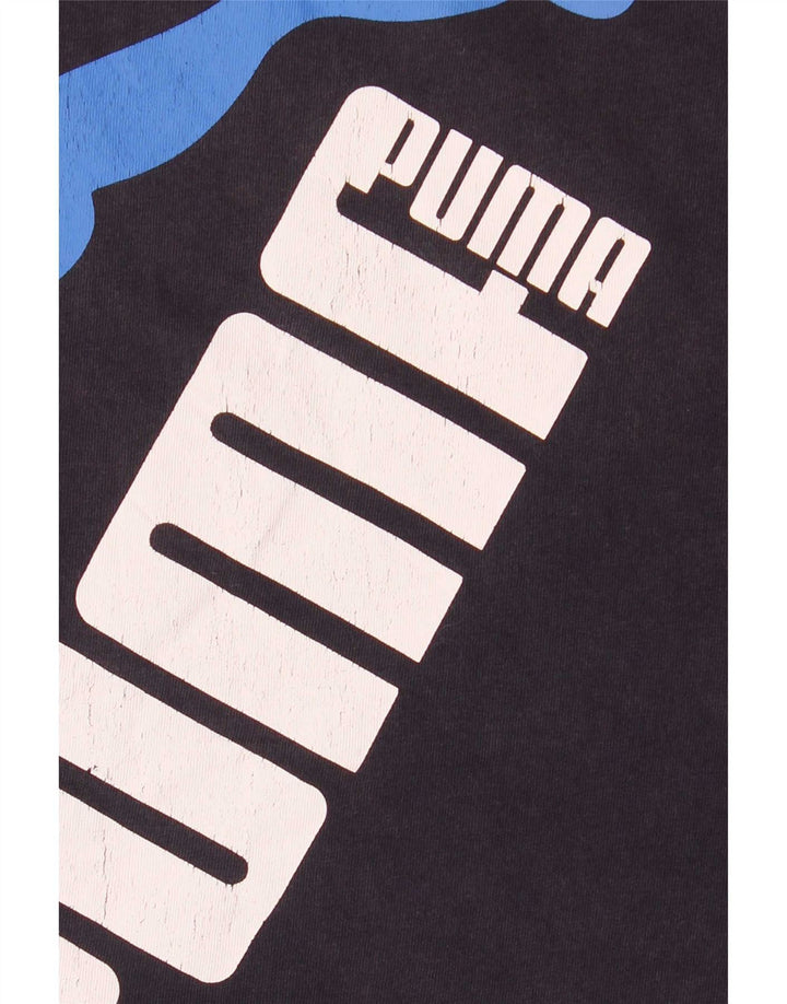 Canotta grafica da uomo Puma Large blu navy