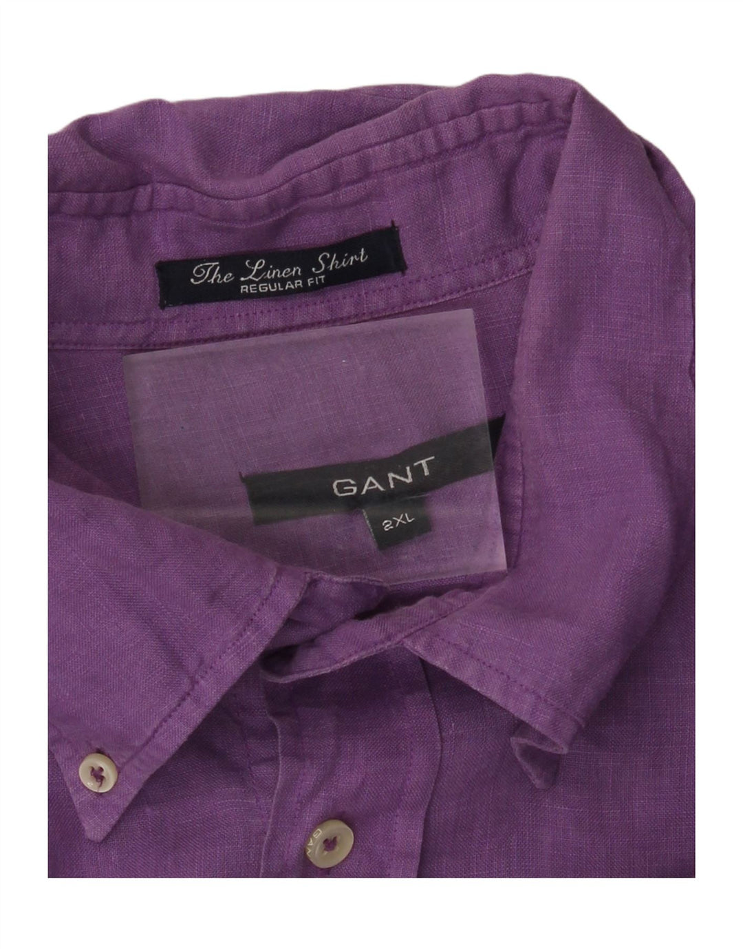 GANT Camicia da uomo vestibilità regolare 2XL Lino viola
