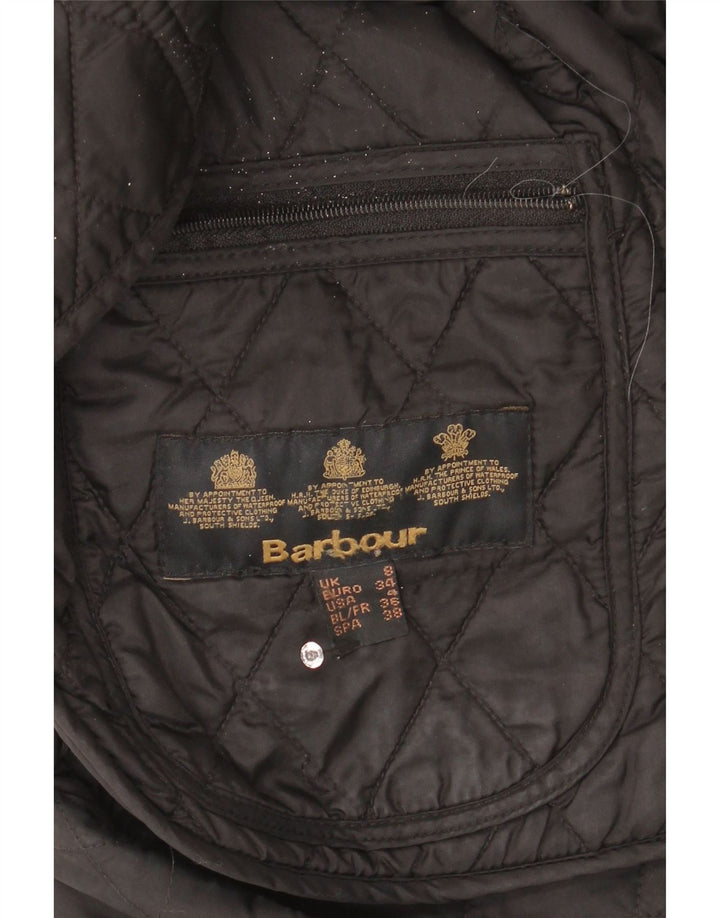 Giacca trapuntata da donna Barbour UK 8 piccola nera