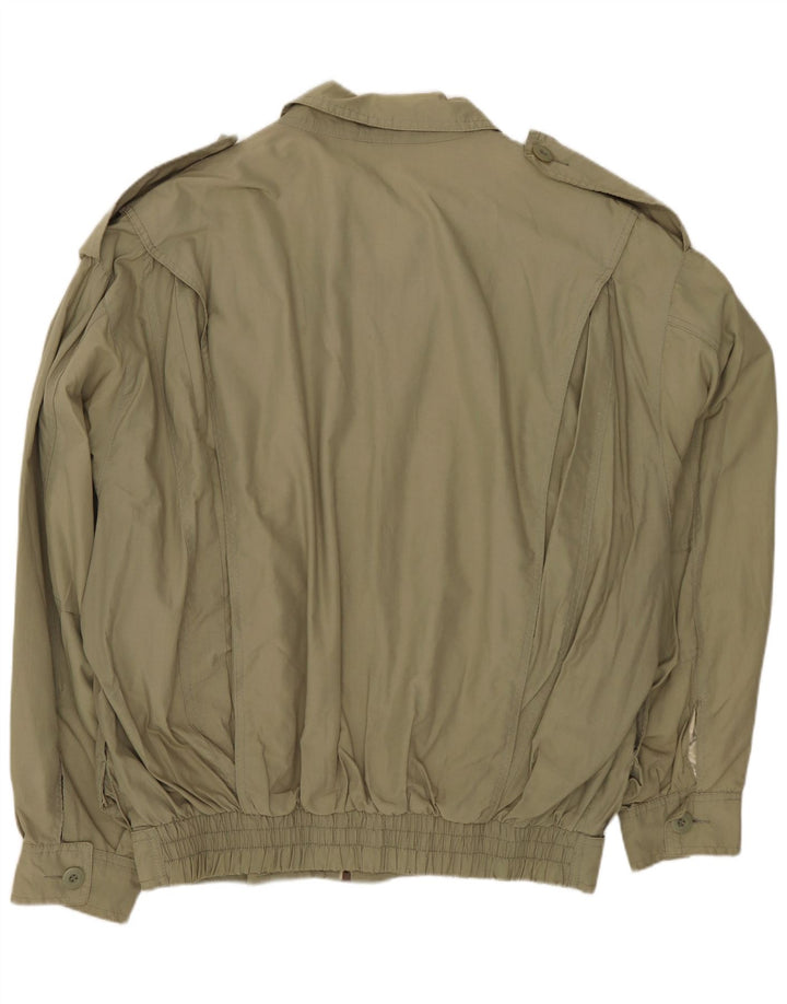 Giacca militare vintage da uomo IT 50 grande in cotone kaki
