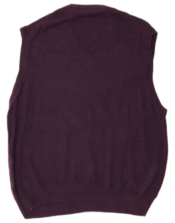 Canottiera da uomo Izod grande in cotone viola