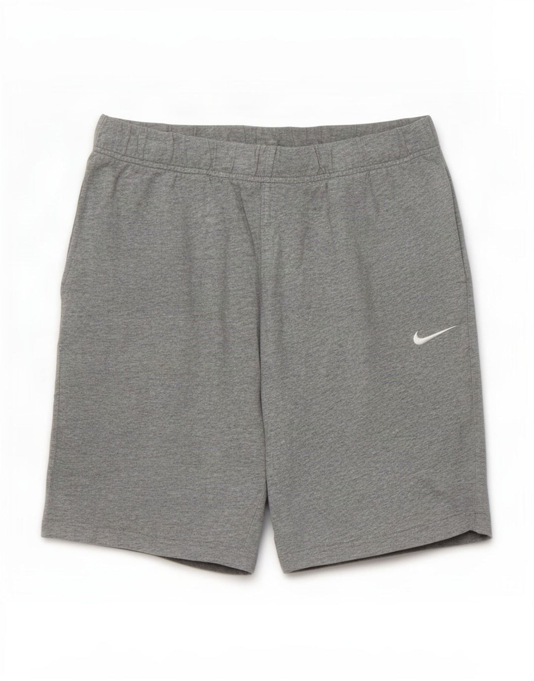 Pantaloncini sportivi Nike da uomo in cotone screziato grigio medio