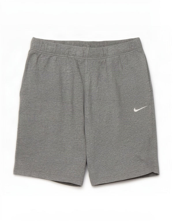 Pantaloncini sportivi Nike da uomo in cotone screziato grigio medio