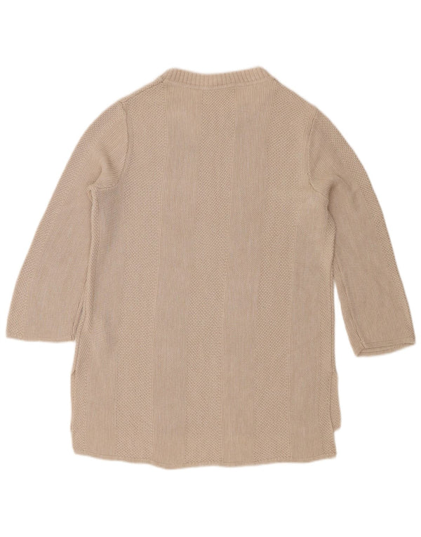Hugo Boss Maglione da donna con scollo a barca lungo e collo a barca UK 16 Large Beige