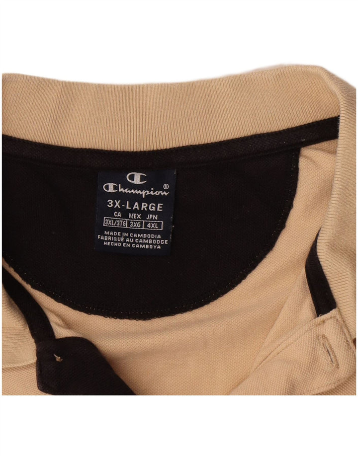 Polo da uomo Champion 3XL cotone beige