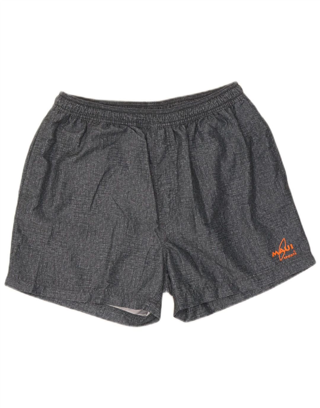 Pantaloncini sportivi vintage da uomo grandi in poliestere grigio