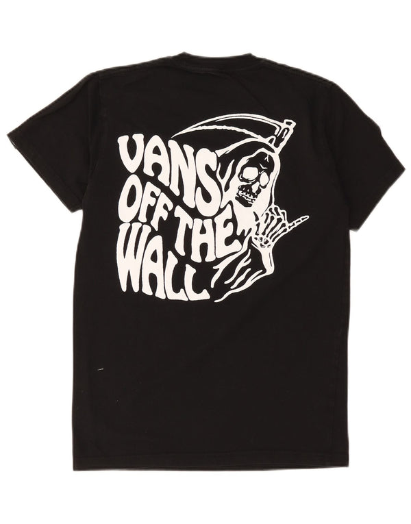 T-shirt grafica da uomo con vestibilità classica Vans, piccola, in cotone nero