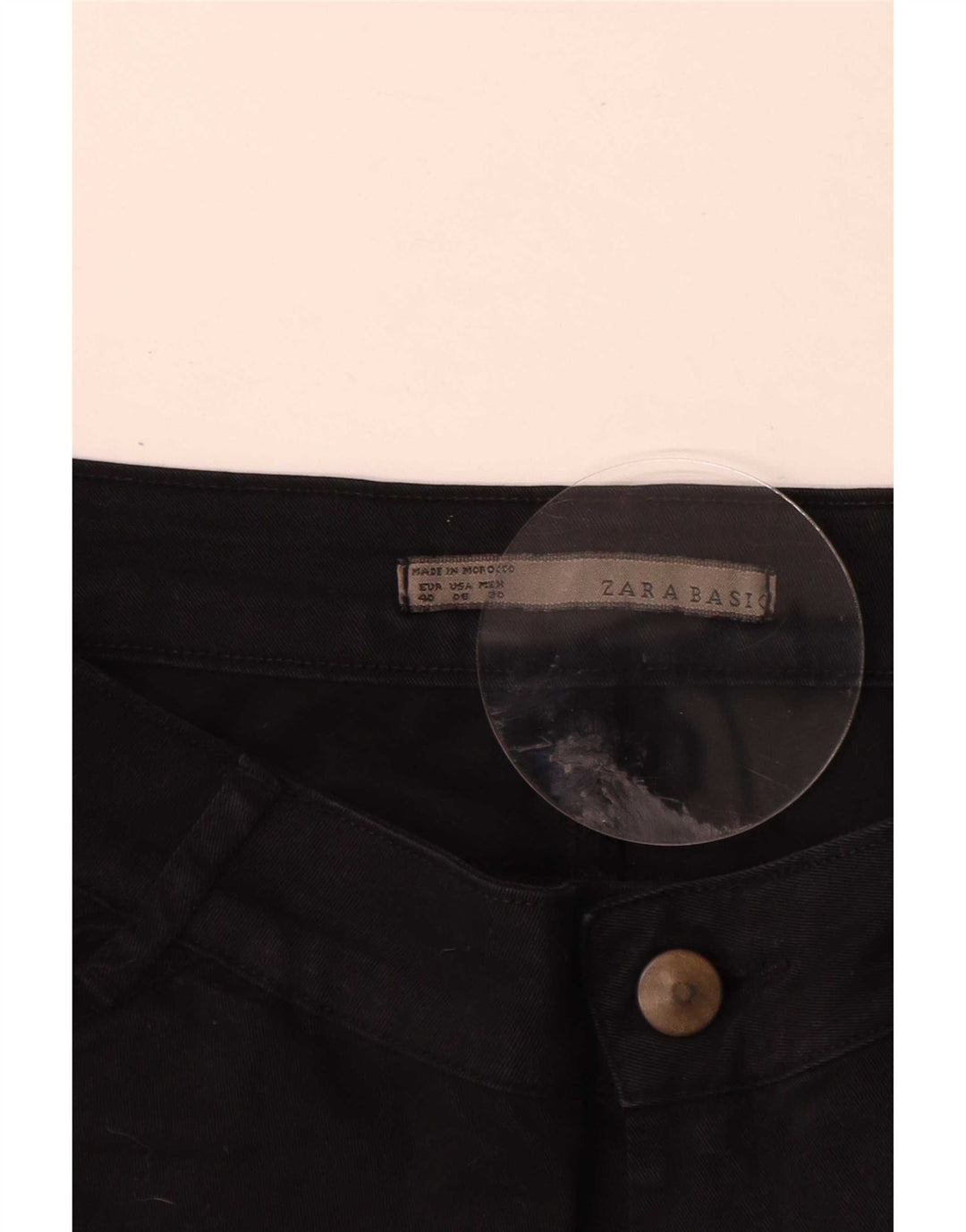 Pantaloni cargo slim da donna Zara EU 40 medi W30 L30 cotone nero