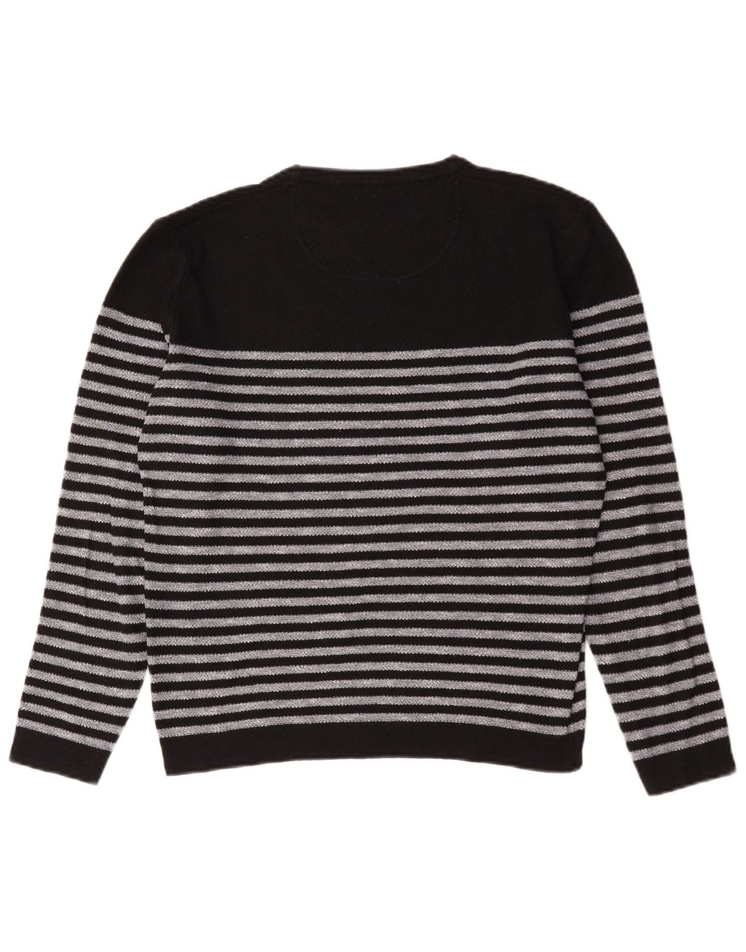 Maglione maglione girocollo da uomo Zara a righe nere medie