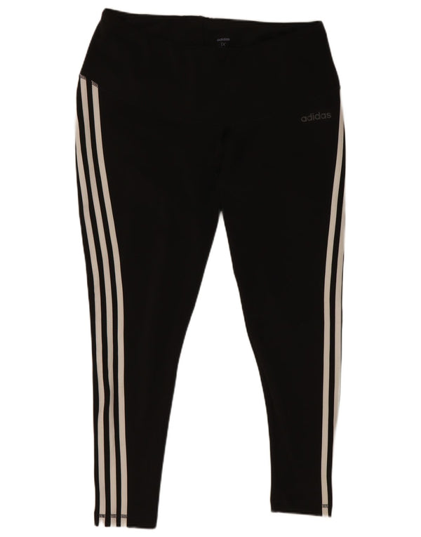 Leggings Adidas Climalite Crop da donna UK 20/22 XL Poliestere nero