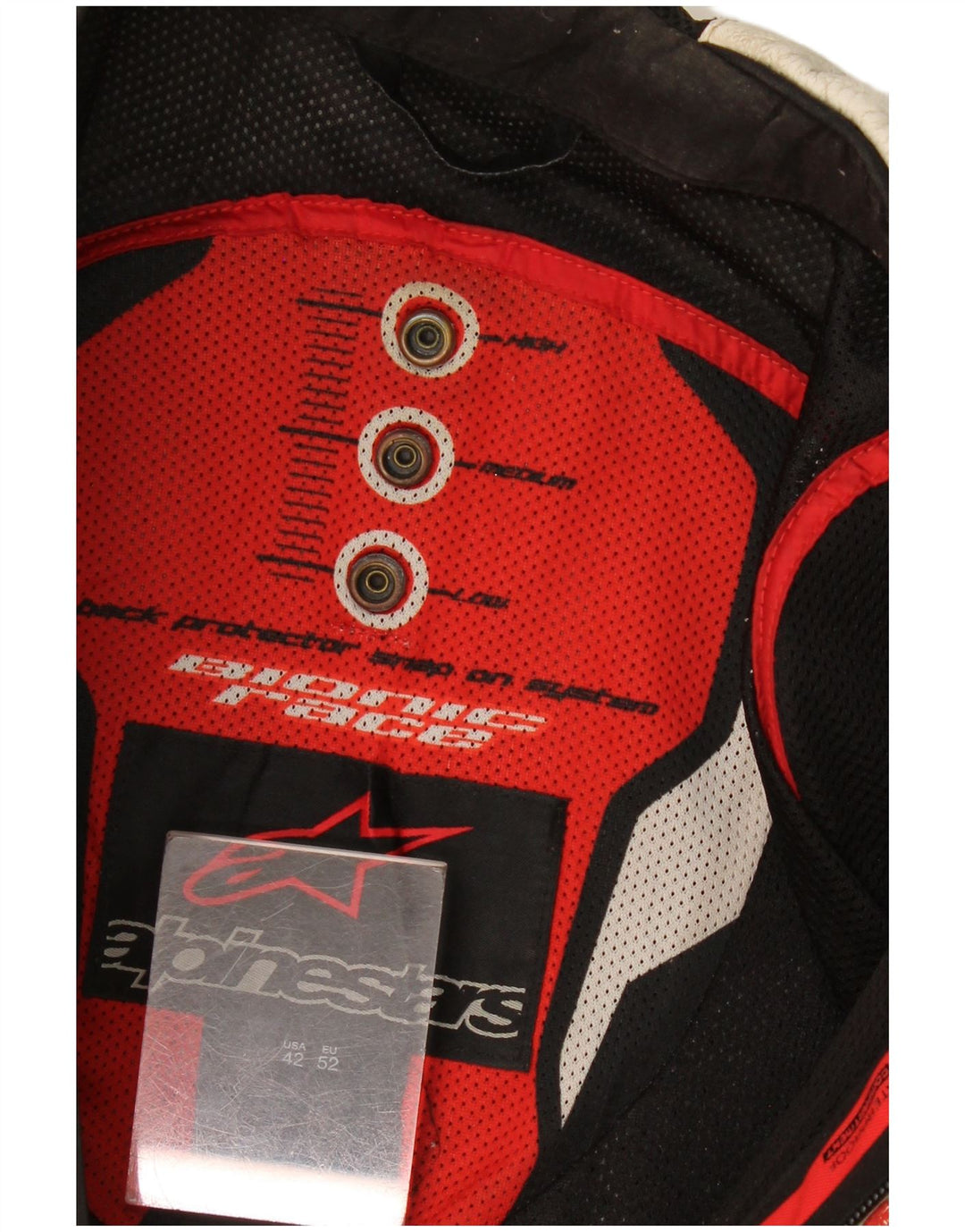 Giacca Alpinestars Graphic Racer da uomo taglia 52 Large White Colourblock