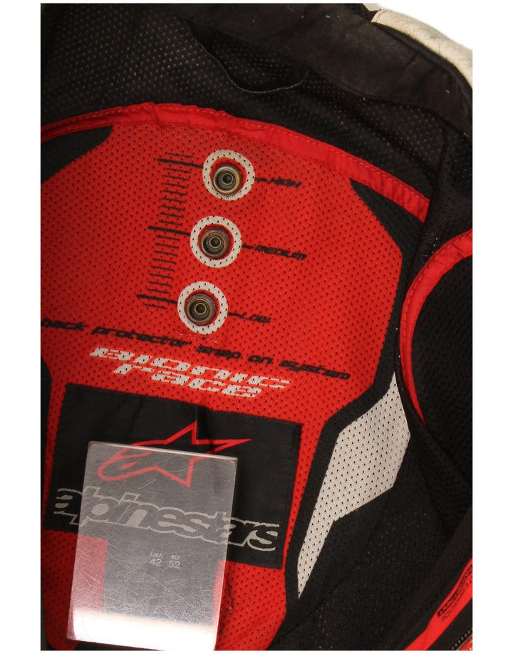 Giacca Alpinestars Graphic Racer da uomo taglia 52 Large White Colourblock