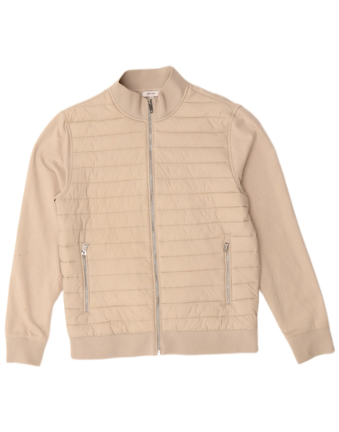 Giacca da ginnastica imbottita da uomo Reiss in cotone beige medio