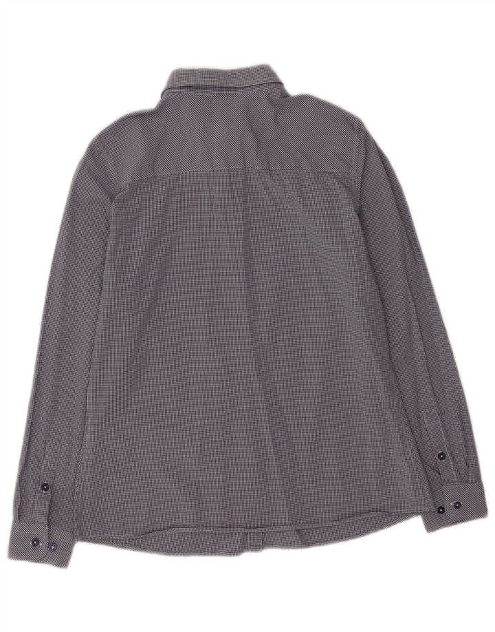 Polo Assn. Camicia da donna EU 38 cotone a quadretti blu navy medio