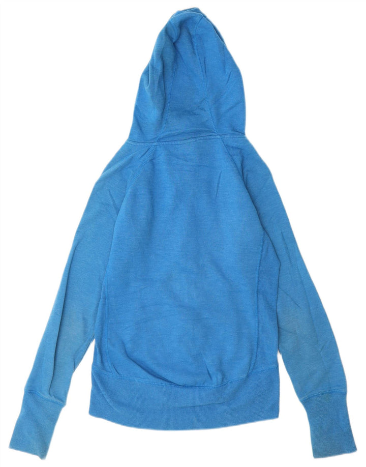 Maglione con cappuccio e zip Reebok da donna UK 10 piccolo blu