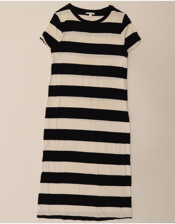 Abito T-shirt da donna Cos UK 6 XS cotone a righe nere