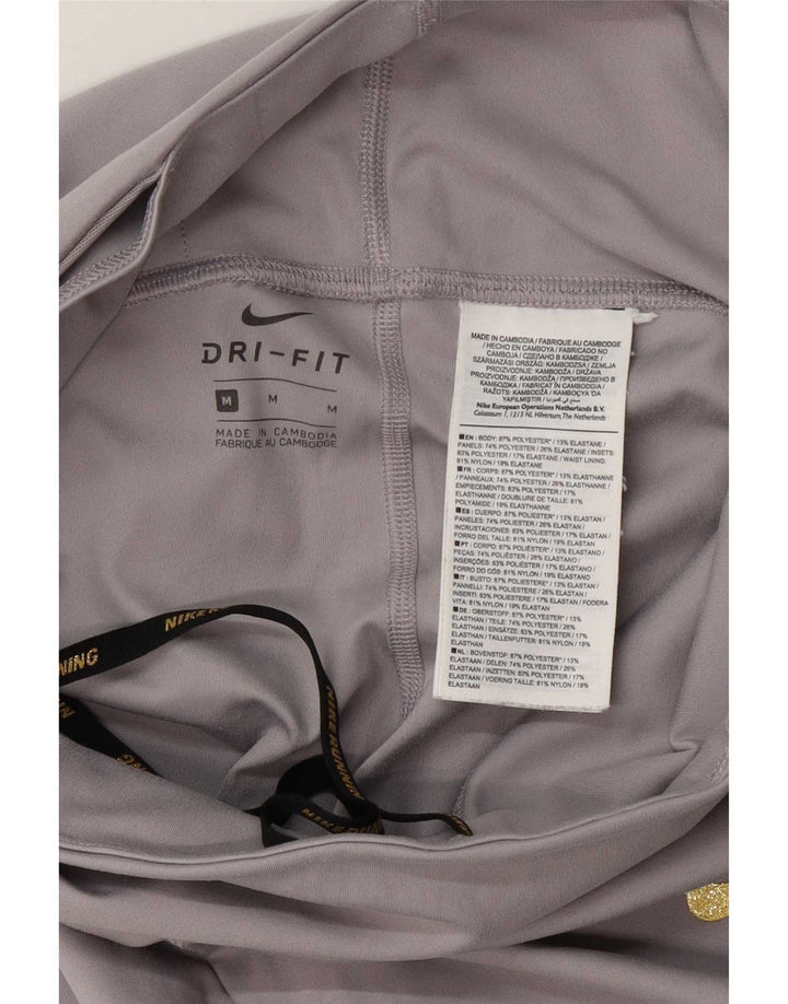 Leggings Nike Dri Fit da donna UK 12 Poliestere grigio medio