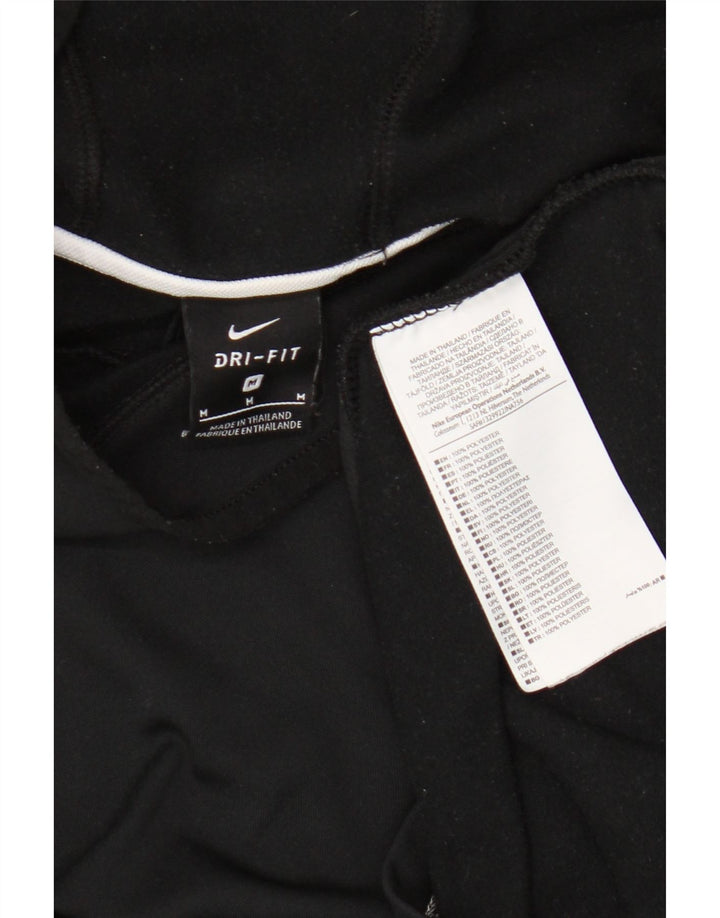 Maglia da uomo Nike Dri Fit con cappuccio a maniche lunghe, poliestere color block medio nero