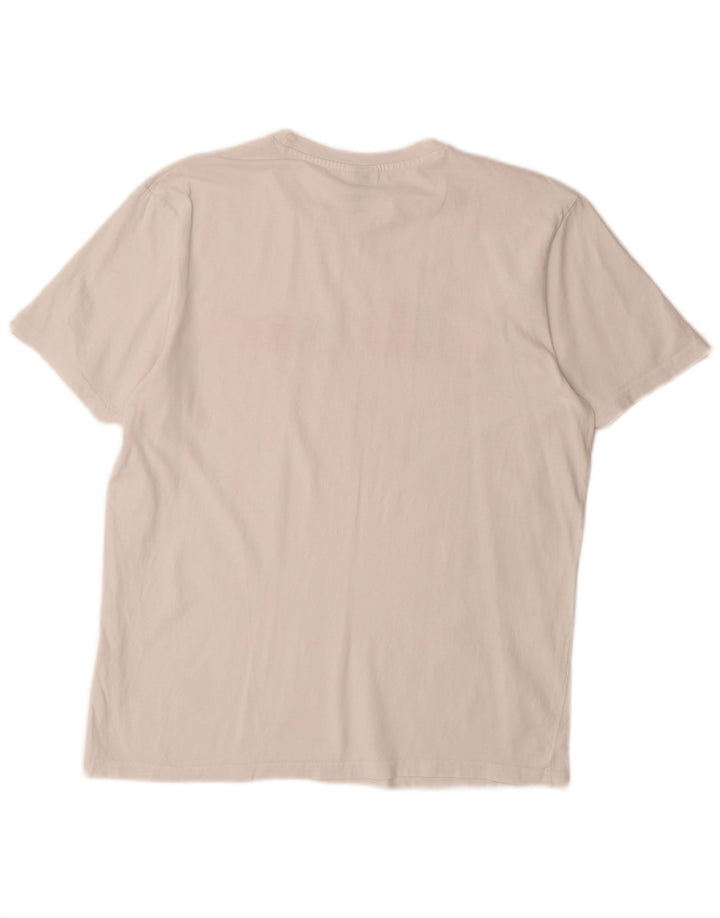 ELLESSE T-shirt grafica da uomo grande bianca
