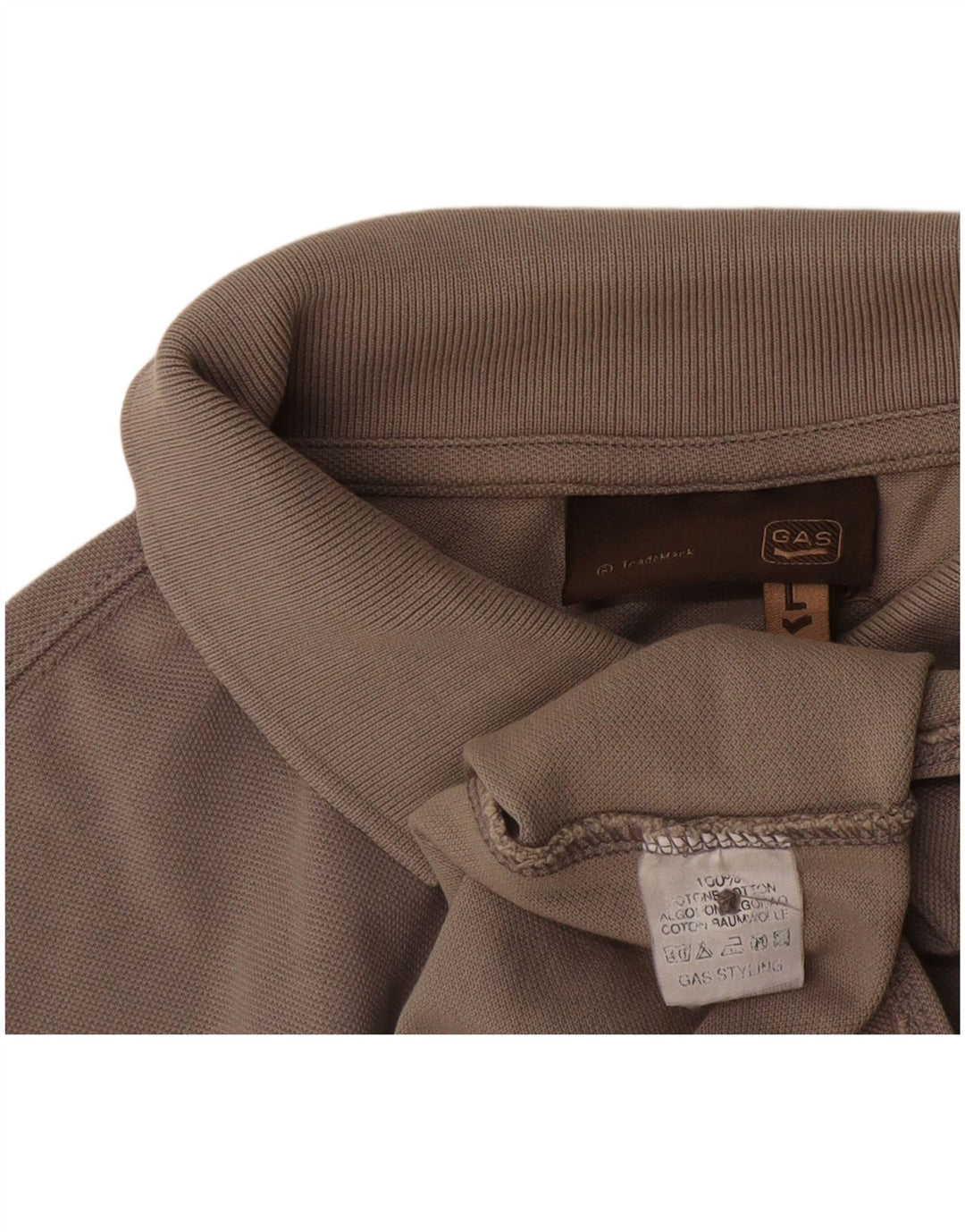 Polo Uomo Gas Large in Cotone Grigio