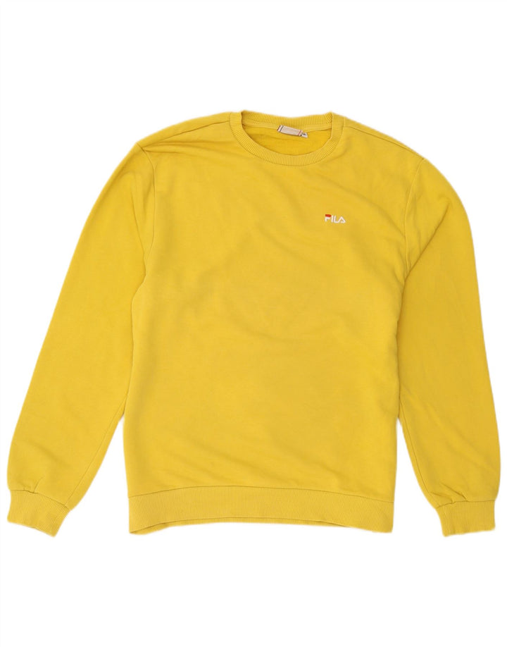 Fila Felpa Uomo Maglione Cotone Giallo Medio