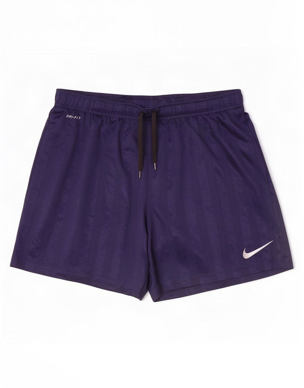Pantaloncini sportivi Nike Dri Fit da uomo, grandi, in poliestere a righe blu navy
