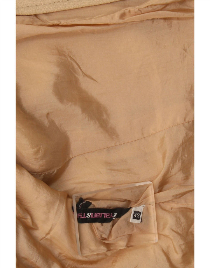 Giacca bolero vintage da donna con maniche a 3/4 IT 42 Beige medio