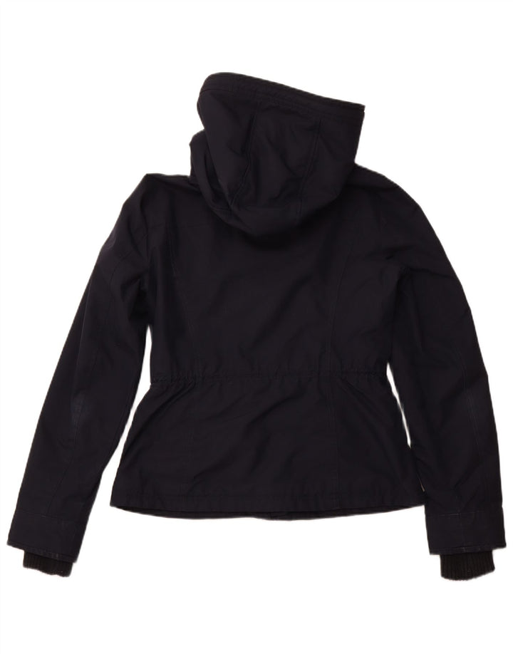 ABERCROMBIE & FITCH Womens Windbreaker Jacket UK 14 Medium Navy Blue