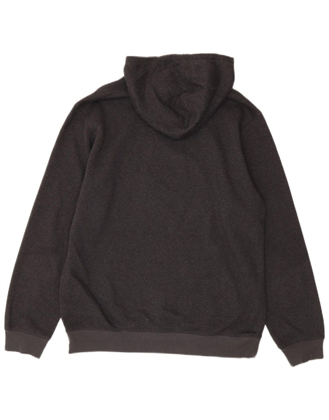 Felpa con cappuccio da uomo Adidas in cotone grigio medio