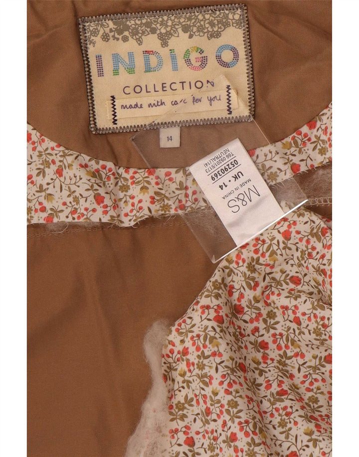 Giacca pratica con cappuccio Indigo da donna Marks & Spencer UK 14 Large Beige