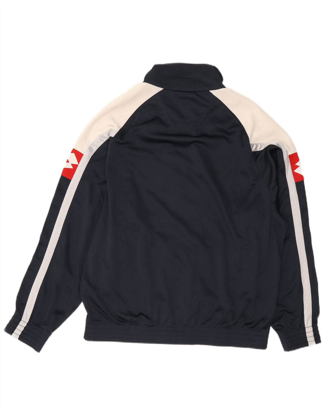 Giacca da ginnastica grafica da uomo LOTTO XL XL in poliestere color block blu navy