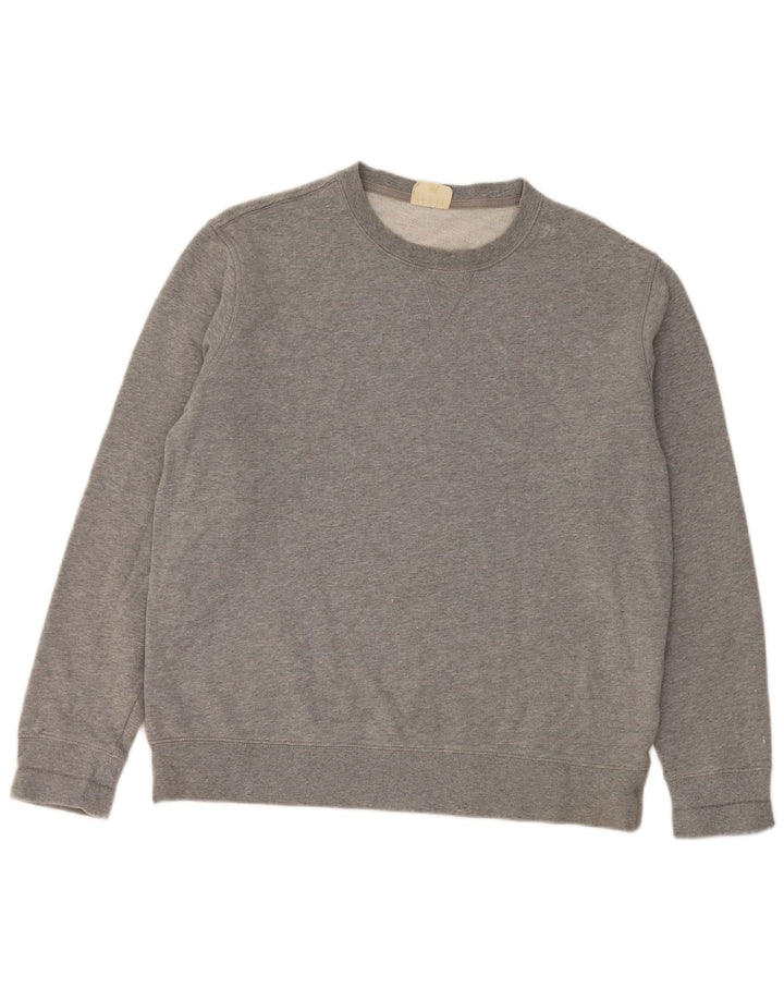 Felpa da uomo Marks & Spencer maglione grande cotone grigio