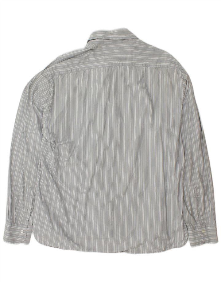 TOMMY HILFIGER Camicia da uomo XL in cotone a righe grigie
