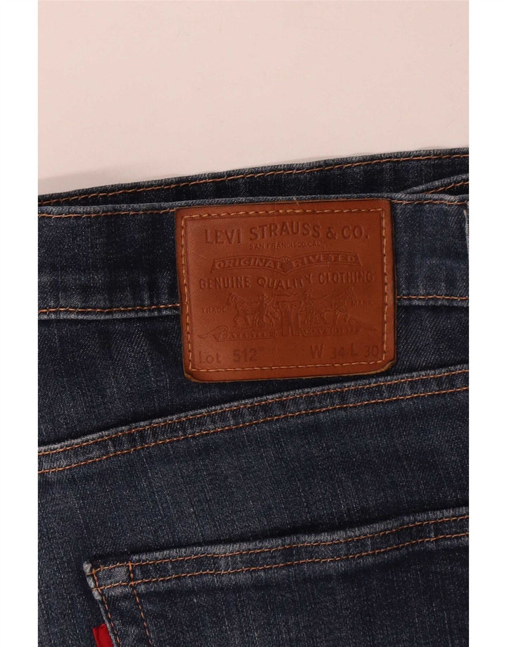 Levi's Uomo 512 Jeans affusolati slim W34 L30 Blu